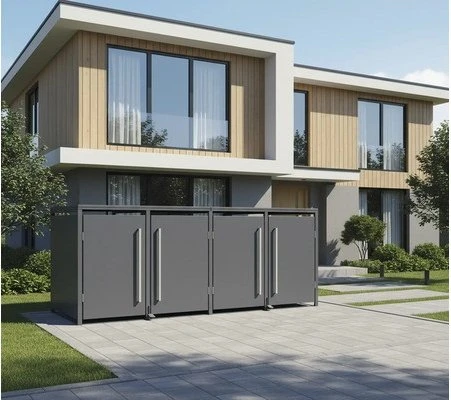 Westmann Pedura Mülltonnenbox 4x 240l anthrazit
