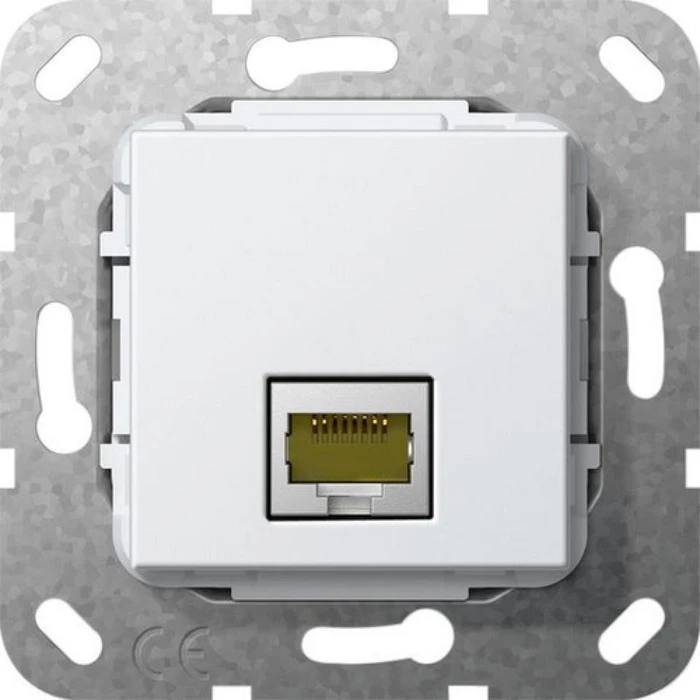 Gira Einsatz Modular Jack RJ45 Cat.6A 10 Gbit-Ethernet Kupplung