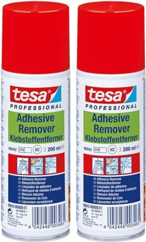 TESA Klebstoffentfernerspray, 200ml, zur einfachen Entfernung von Klebstoffrückständen (60042-00000-01)