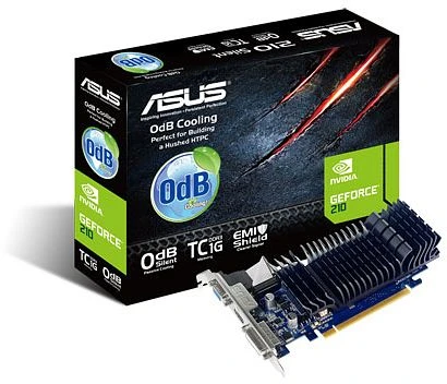 ASUS GeForce 210 Silent, 210-SL-TC1GD3-L, 1GB DDR3, VGA, DVI, HDMI
