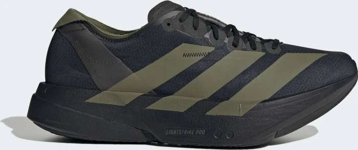 adidas Adizero Adios Pro 4 core black/focus olive/charcoal (Herren)