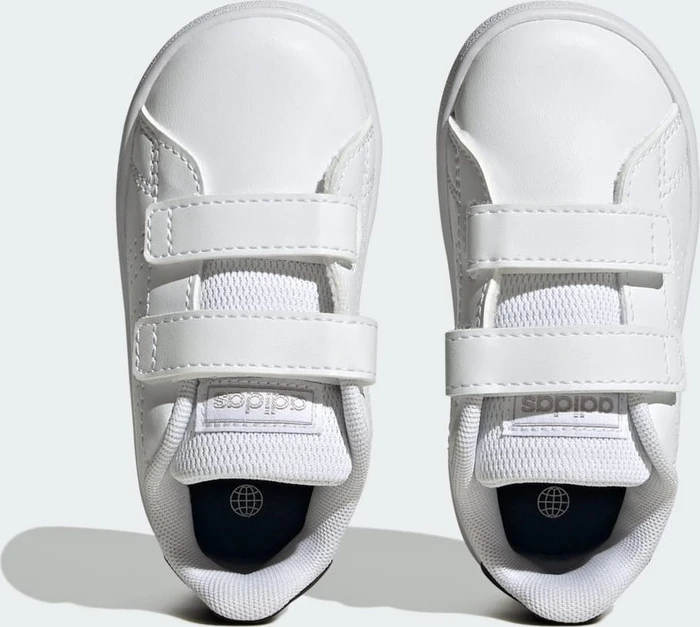 adidas Advantage Lifestyle Court Two Hook-and-Loop cloud white/core black/silver metallic (Junior)