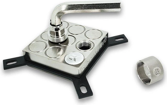 EK Water Blocks EK-ACF Fitting G1/4" auf 16/12mm, schwarz vernickelt