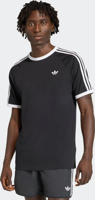 adidas 3-Streifen T-Shirt kurzarm schwarz (Herren)