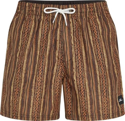 O'Neill Cali Print 15" Badeshorts orange pressed lines (Herren)