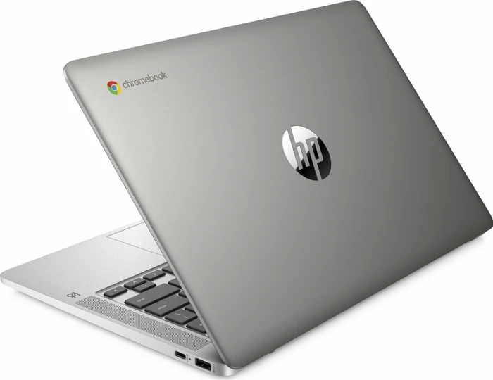 HP Chromebook 14a-na0019ng, Mineral Silver, Celeron N4020, 8GB RAM, 128GB Flash, DE