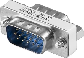 Wentronic Goobay Gender Changer 15-polig auf 15-polig (50298)