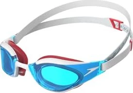 Speedo Fastskin Elite Schwimmbrille weiß/blau