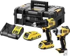 DeWalt DCK2062D2T Kombopack Akku-Maschinenset inkl. Koffer + 2 Akkus 2.0Ah
