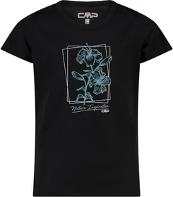 CMP Print Funktionsshirt kurzarm nero/pink fluo (Junior)