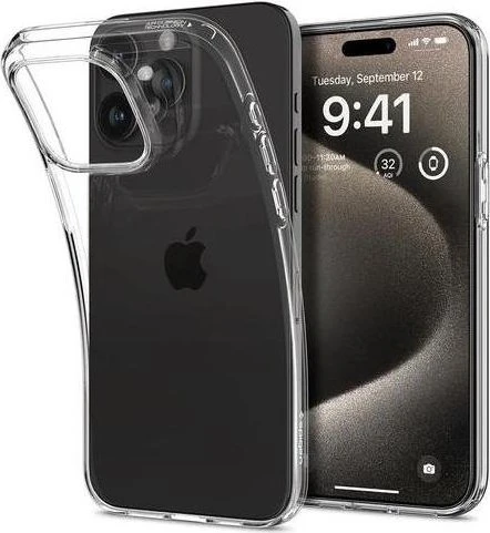 Spigen Liquid Crystal für Apple iPhone 15 Pro Max Crystal Clear