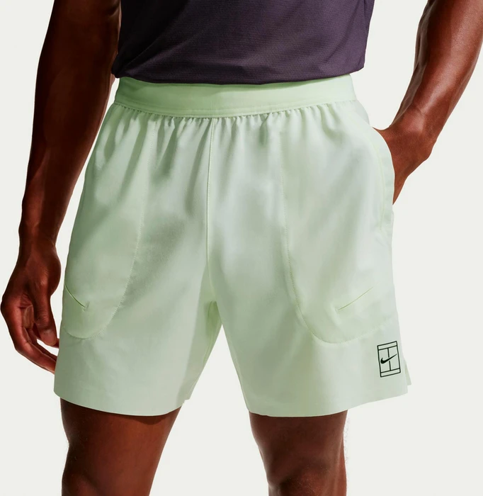 Nike Court Dri-FIT Advantage Hose kurz volt tint/black (Herren)
