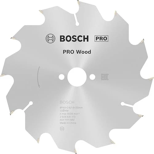 Bosch Professional Optiline Wood Kreissägeblatt 12Z, 160x2.6x20mm, 1 Stück