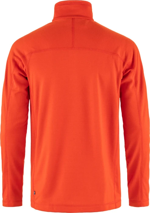 Fjällräven Abisko Lite Fleece Half Zip Funktionsshirt langarm flame orange (Herren)