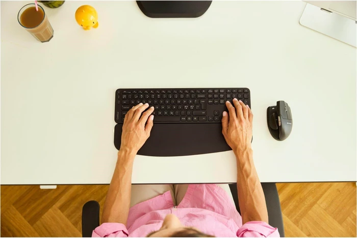 Contour Design Balance Full-Size Wrist Rest, Handballenauflage (Tastatur), schwarz