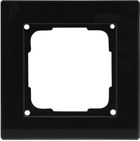 Opus Fusion Glas Abdeckrahmen 1-fach, schwarz/schwarz