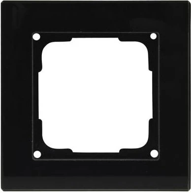 Opus Fusion Glas Abdeckrahmen 1-fach, schwarz/schwarz