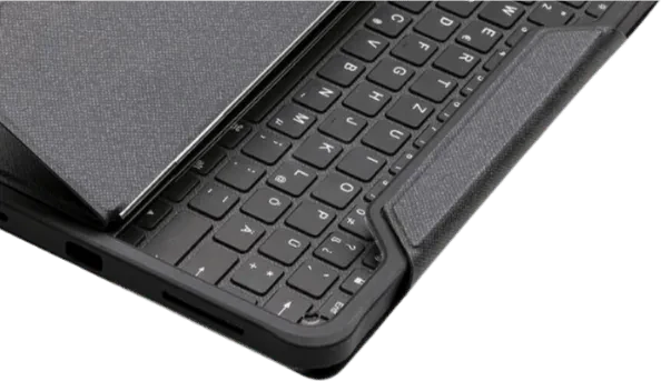 Deqster Rugged Touch Keyboard Folio für iPad 10, grau, DE