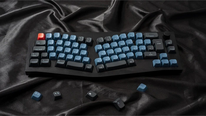 Keychron Q8 Alice Knob Version, 65% Layout, LEDs RGB, Carbon Black, Gateron G Pro RED, USB, DE