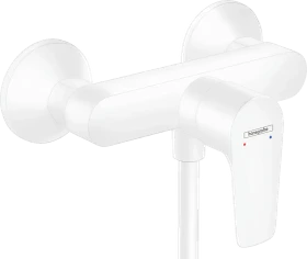 Hansgrohe Talis E Einhebel-Brausemischer Aufputz mattweiß