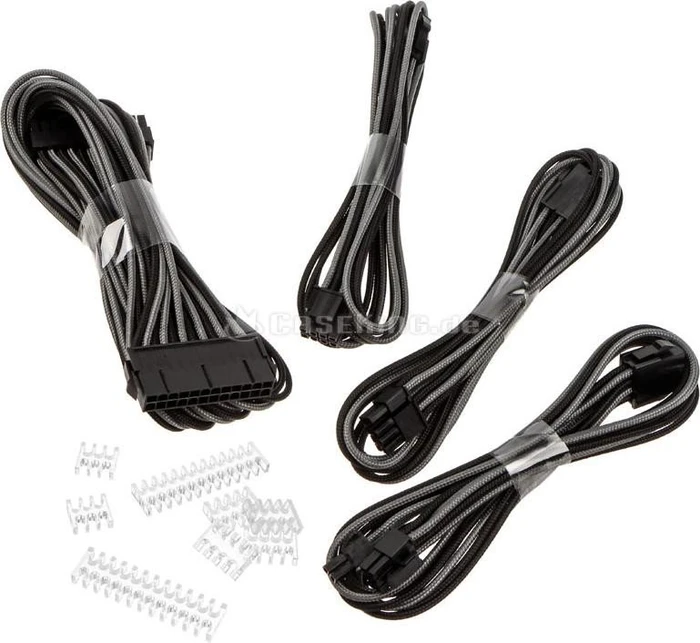 Phanteks Verlängerungskabel Kit für Netzteile, schwarz/grau, 500mm