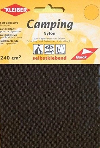 Kleiber Camping Nylon für Zelte selbstklebende Reparatur-Flicken dunkelbraun
