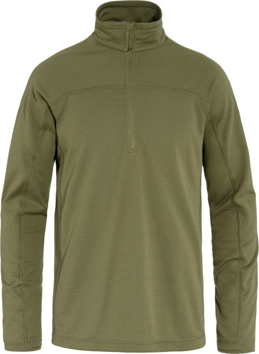 Fjällräven Abisko Lite Fleece Half Zip Funktionsshirt langarm grün (Herren)