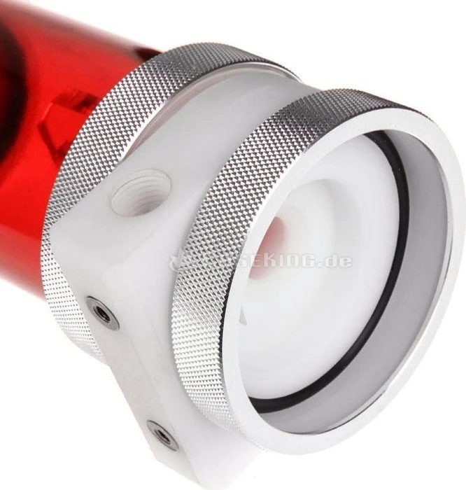 PrimoChill CTR Phase 2 120mm Laing D5, Acetal weiß, rot