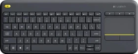 Logitech K400 Plus Wireless Touch Keyboard, schwarz, USB, DE