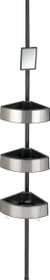 Wenko Premium Big Black Teleskop-Duschregal schwarz