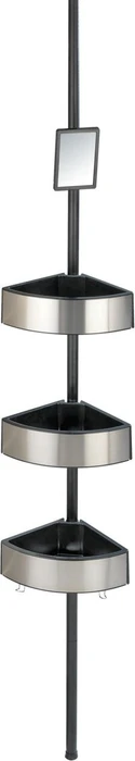 Wenko Premium Big Black Teleskop-Duschregal schwarz