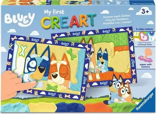 Ravensburger Kneten nach Zahlen My First CreArt Gute Nacht, Bluey!