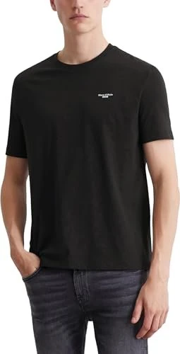 Marc O'Polo Regular Bio-Baumwolle T-Shirt kurzarm schwarz (Herren)