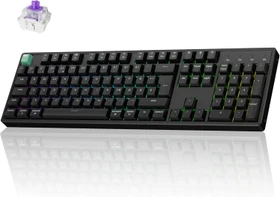 Keychron K10 HE Wireless, schwarz, LEDs RGB, Gateron 2.0 Magnetic Nebula, USB/Bluetooth, DE