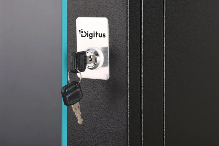 Digitus Dynamic-N Serie 19" Wandgehäuse 9HE, unmontiert, Sicherheitsglastür, IP2X, RAL 9005, 450mm tief