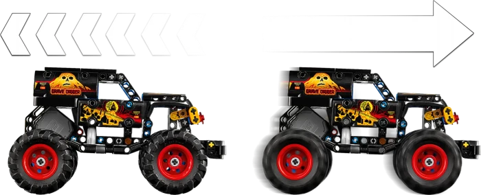 LEGO Technic - Monster Jam Grave Digger Feuer und Eis