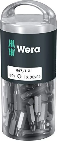 Wera DIY 867/1 Z Torx Bit 1/4", T30x25mm, 100 Stück
