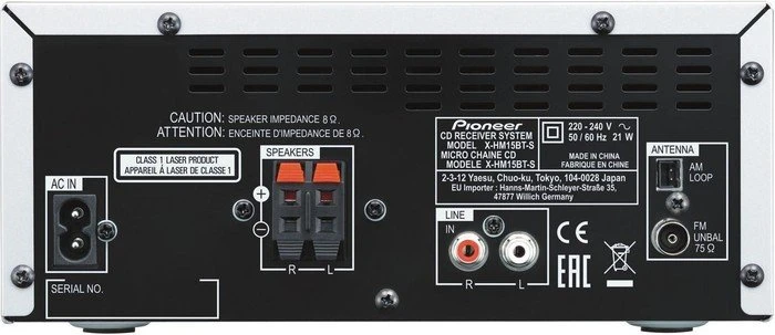 Pioneer X-HM15BT silber