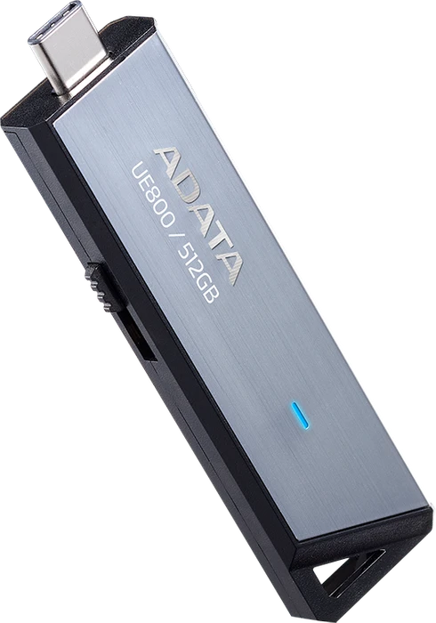 ADATA UE800 512GB silber, USB-C, USB 3.2 Gen 2×1