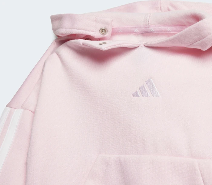 adidas Essentials Trainingsanzug clear pink/white (Junior)