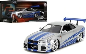 Jada Toys Fast & Furious - 2002 Nissan Skyline silber/blau 1:24