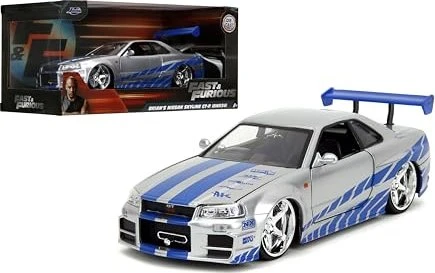 Jada Toys Fast & Furious - 2002 Nissan Skyline silber/blau 1:24