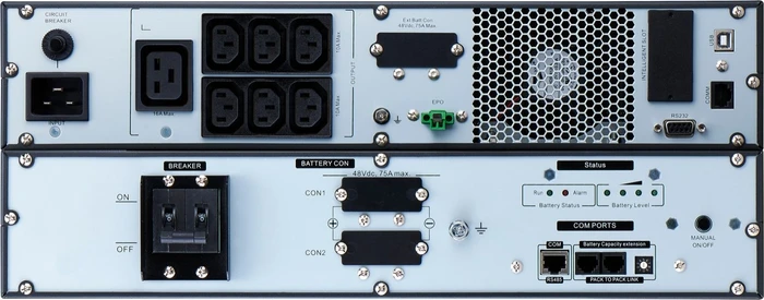 APC Easy-UPS On-Line Tower/Rackmount 4U, 3000VA, USB/seriell/LAN