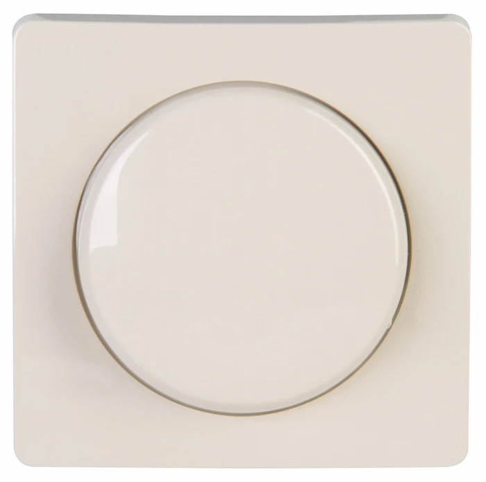 Kopp Paris Dimmer-Abdeckung für Druck-Wechseldimmer, cremeweiß