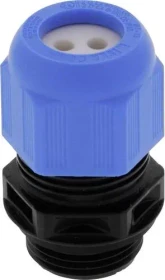Wiska ESKE/1-i 20 MFD 04/040 Ex-Kabelverschraubung, Kunststoff, RAL 9005/5012, M20, mit montiertem MFD