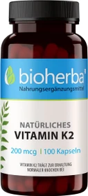 Bioherba Natürliches Vitamin K2 200mcg Kapseln, 100 Stück