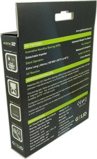 Gelid Solutions Wing 12 UV Blue, Lüftersteuerung, 120mm