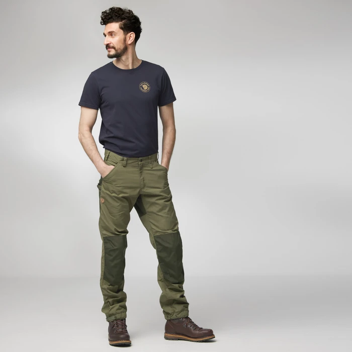Fjällräven Greenland Trail Hose lang laurel green/deep forest (Herren)