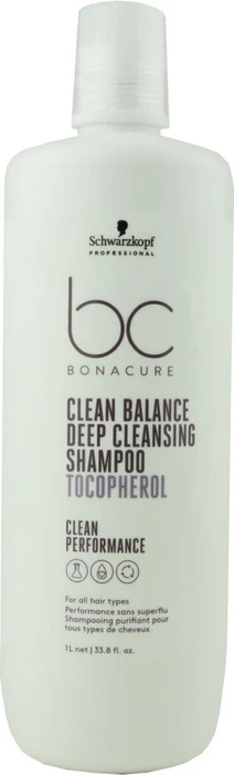 Schwarzkopf BC Bonacure Clean Balance Deep Cleansing Shampoo, 1l