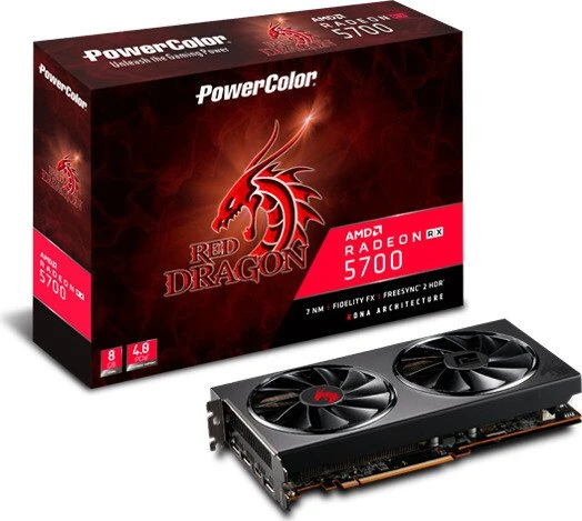 PowerColor Red Dragon Radeon RX 5700, 8GB GDDR6, HDMI, 3x DP